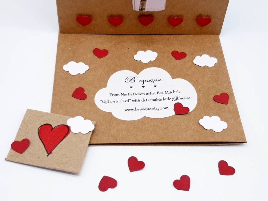 Dream Home Gift Card Little Wooden House Gift & Card in One Etsy