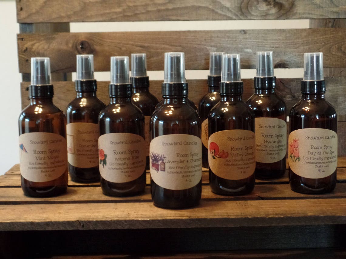 Room Sprays Eco Friendly 4 ounce Etsy