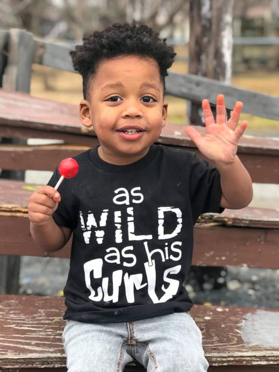 Curly Hair Shirt Curly Hair Don T Care Curly Haired Boy Etsy