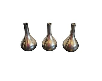 Candelabros vintage en forma de lágrima de DANSK Designs France, 2,5 pulgadas.