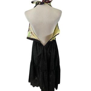 Vintage Y2K Anthropologie Le Shack By Tracy Feith Floral Halter Dress Size 6 image 6