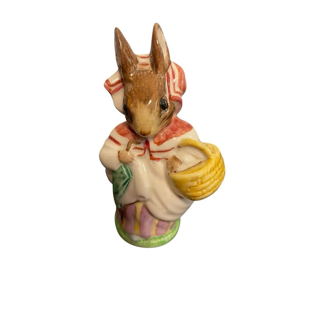 Beswick Rabbit 296 Beswick Beatrix Potter Mrs Rabbit Figurine Vintage 1951 England ...