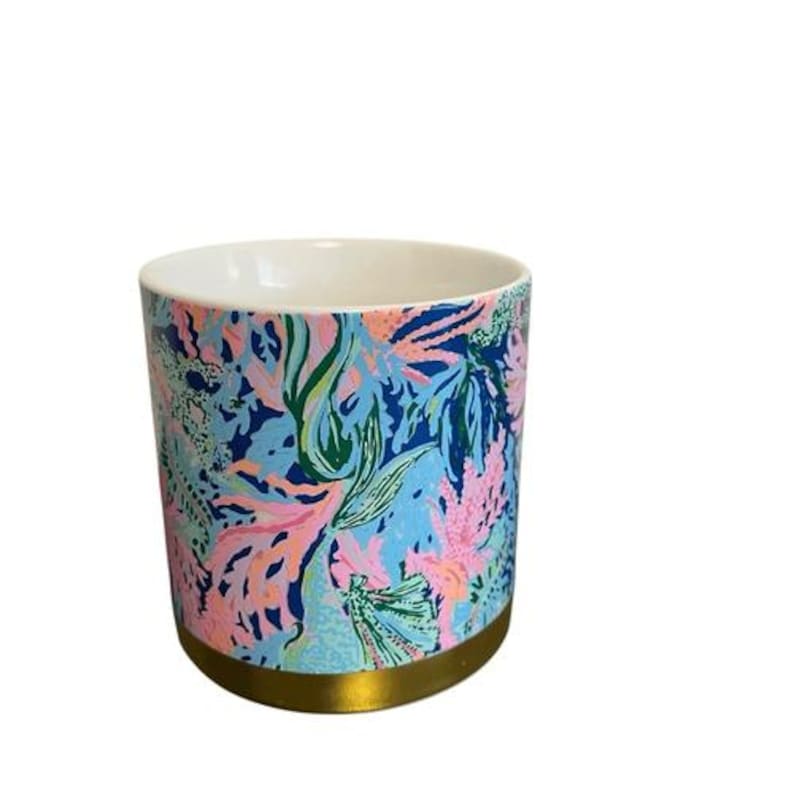 Lilly Pulitzer bringt Meerjungfrau zurück Becher 10 Unze blau, rosa, Gold Bild 2