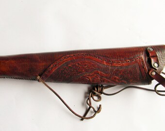 Archery Quiver, Leather Quiver, Archery Accessories, Flaming Arrow Quiver, Archery Kit, Archery Gift, Traditional Archery Quiver, Longbow