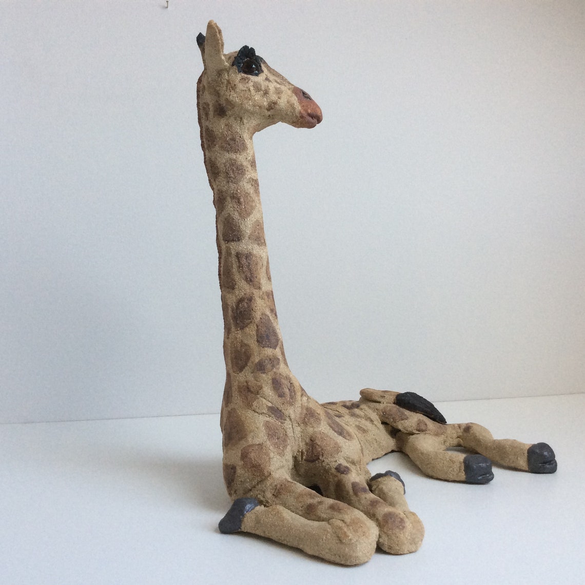 Ceramic Giraffe Sculpture . Original Stoneware Art. Etsy Hong Kong