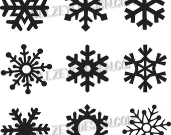 Snowflakes 01 stock vector. Illustration of snowflake - 1445335