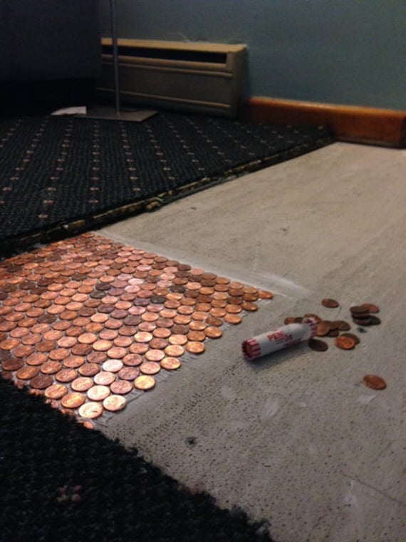 Penny Floor Template Penny Template Diy Penny Floor Penny Floor Penny Project Floor Of Pennies Backsplash Template Unique Floor