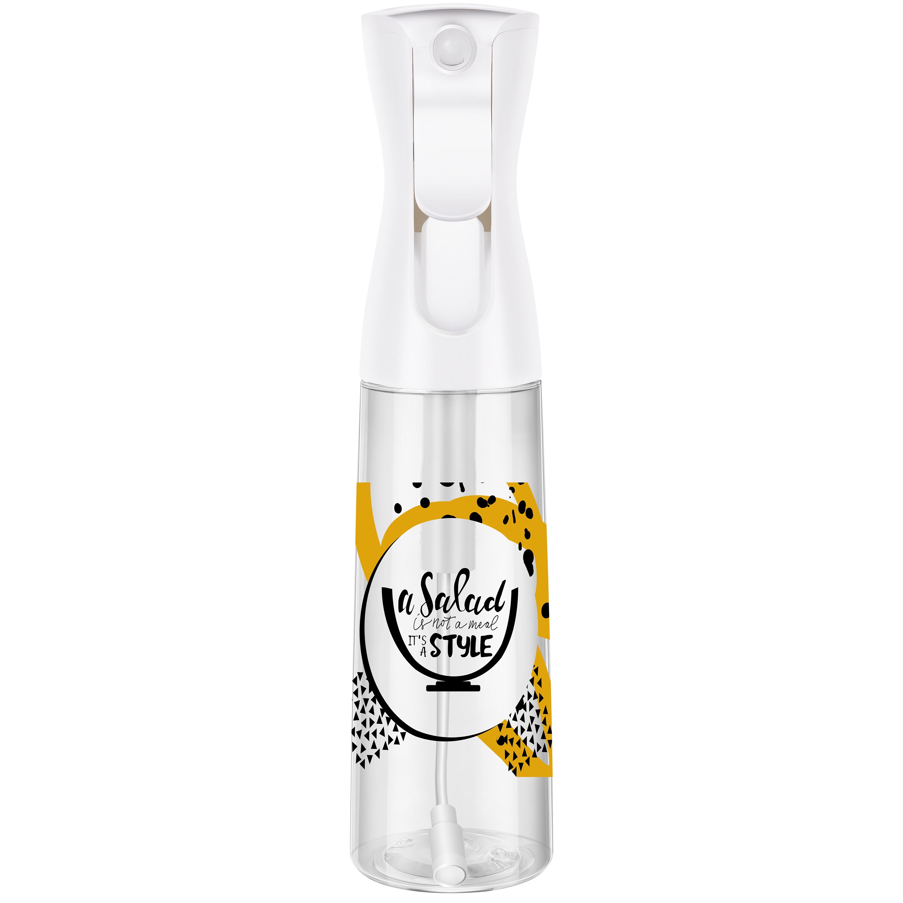 Spruzzino Olio per Friggitrice Aria, 2 in 1 Spruzzatore Olio da Cucina, 550ml Vetro Oliera Spray con Scala di Misurazione, Nebulizzatore Olio per Friggitrice Ad Aria, Insalata, BBQ, Grill (Bianco
