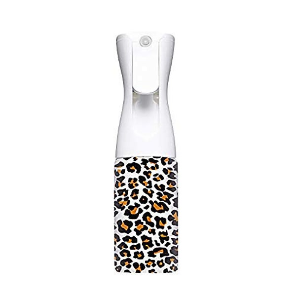 Stylist Airless Aerosol water Dispenser, Refillable Fine Mist Spray bottles,  good for hair, plant, pets spraying , 6oz Leopard print