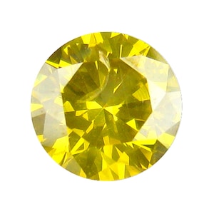 0.48Ct &quot;IGI&quot; Certified ! Superb Natural Fancy Intense Yellow Diamond From Belgium
