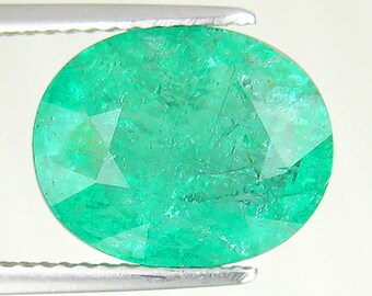 6,07 ct "GIT"-certifierad oval blågrön Paraiba-turmalin ädelsten: Ursprung i Moçambique