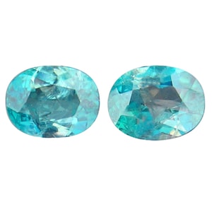 ¡Mundo muy raro de 0,58 quilates! Par a juego de piedras preciosas de grandidierita 100% naturales sin calentar de Madagascar