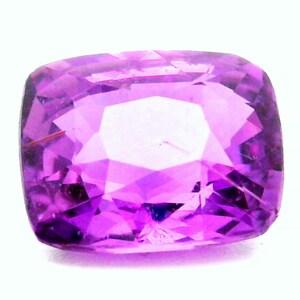 Certifié « GGT » de 1,65 ct ! Saphir violet 100 % naturel non chauffé du Sri Lanka (Ceylan)