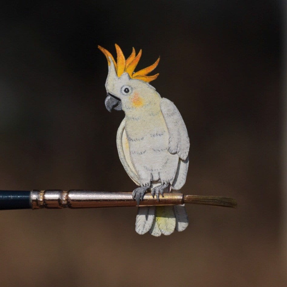 Papercut Bird - Cockatoo