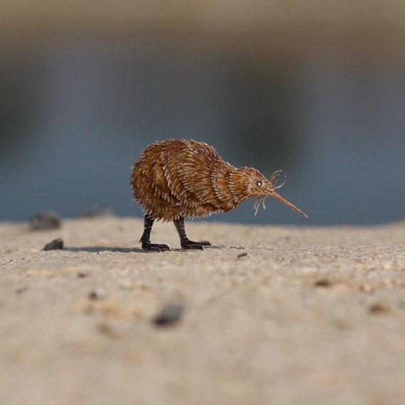 Oiseau De Papier A Oiseau Art Original De Kiwi Art Etsy