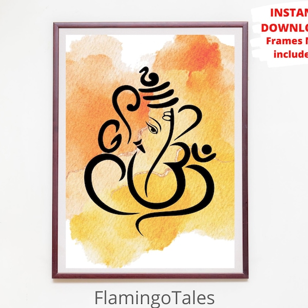 Ganesha Wall Art Etsy
