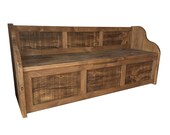 Rustic Style Window Seat - Bench - Settle - Pew with Storage bespoke Sizes available