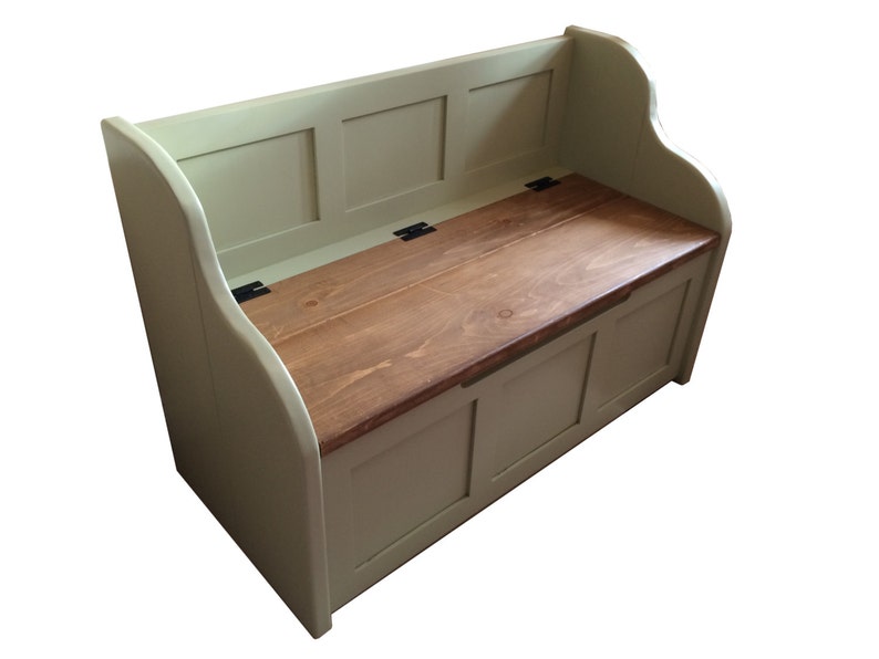 Rustic Style Window Seat Bench Settle Pew with Storage. Etsy