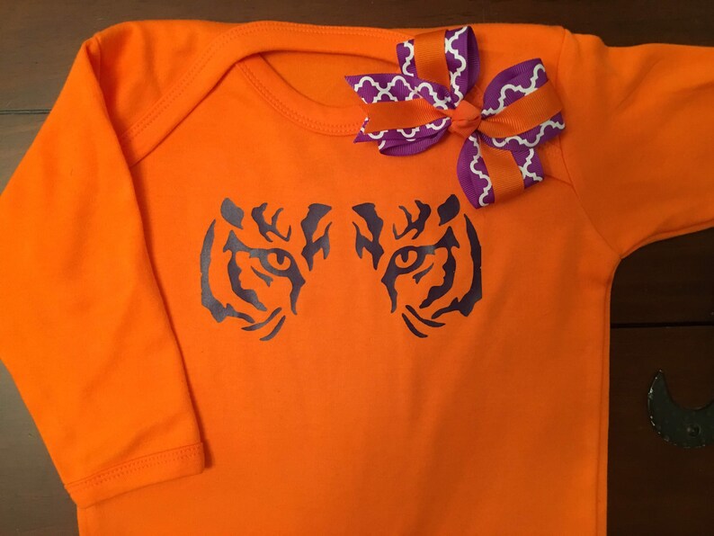 orange long sleeve onesie