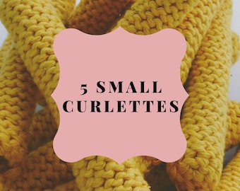 Curlettes : petite taille. PACK DE 5. Idéal pour les franges, les cheveux plus courts et toutes les coiffures vintage !