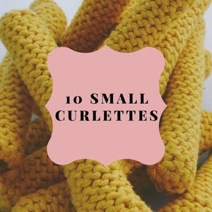 Curlettes: small size. PACK OF 10. Great for bangs, shorter hair and all vintage hairstyling!