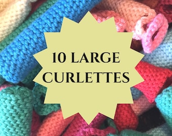 Curlettes: ラージサイズ。10 個パック。長めの髪やゆるいカールに最適です。