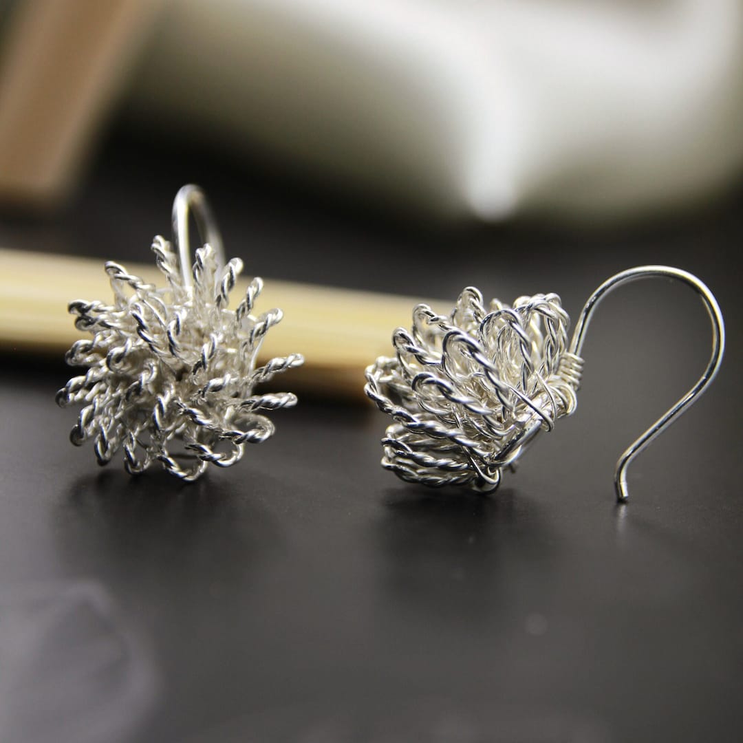【STONEHENgE】Love Duet〜Silver Flower Earrings SA25A86F il_1080xN.5258684509_t4vk.jpg