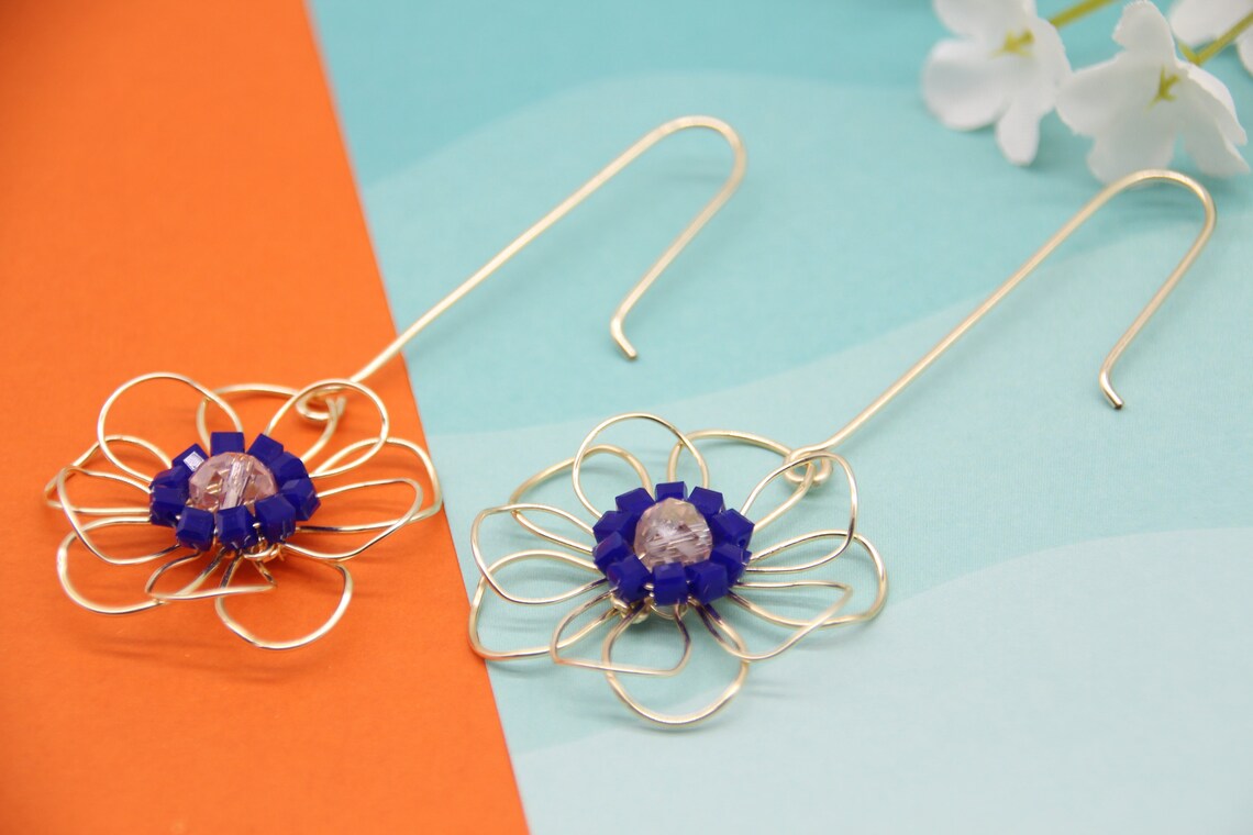 tropical statement earrings