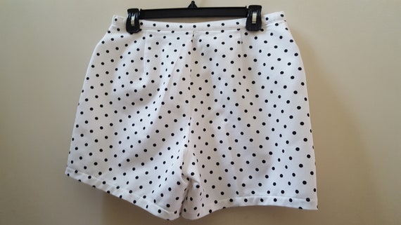 80s High Waisted Shorts | Polka Dot Shorts | 1980… - image 4