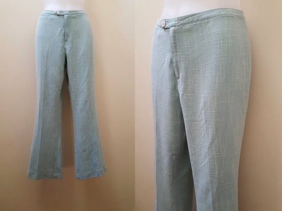 Vintage Flare Leg Pants | 1970s Cropped Trousers | Cr… - Gem