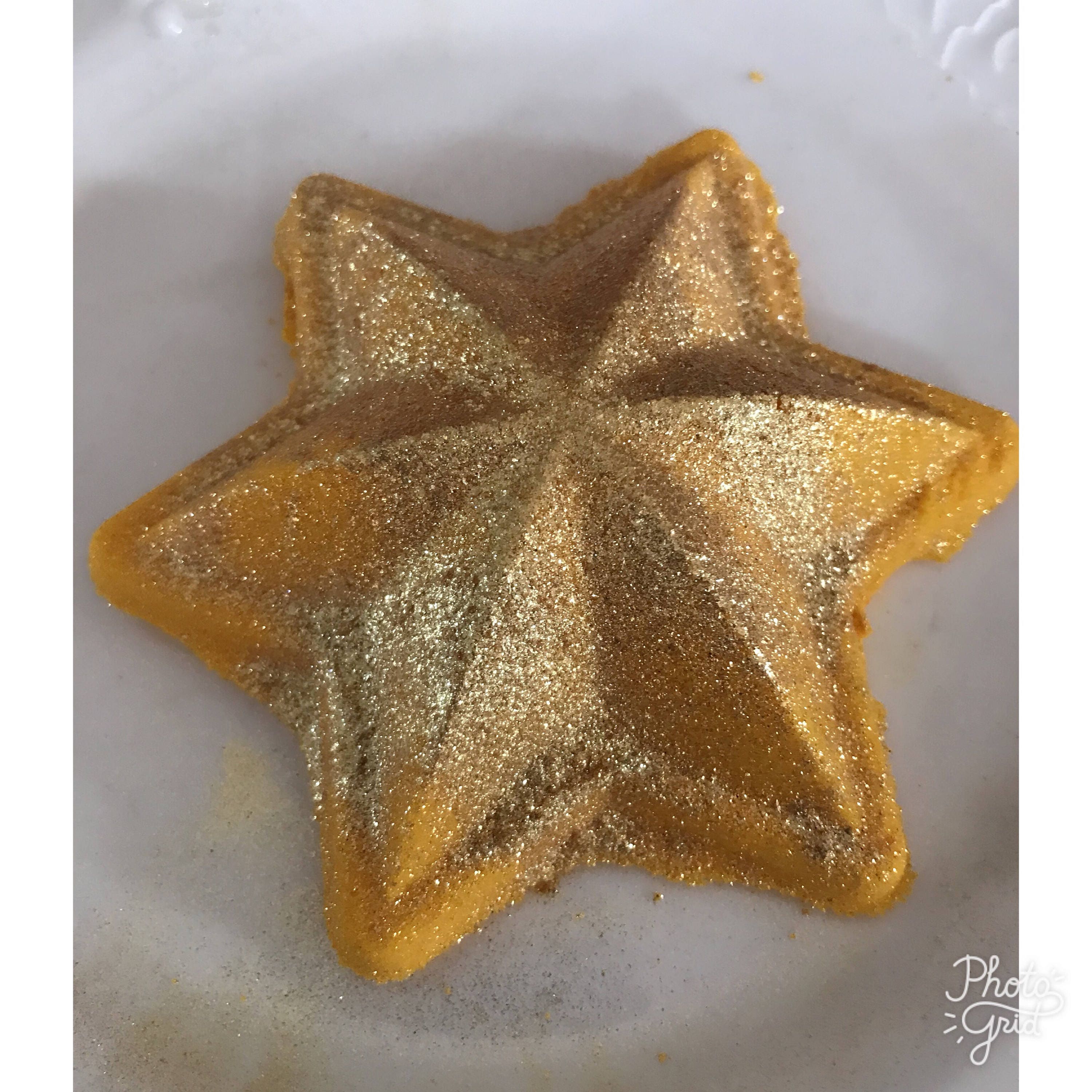 Shining Star Gold Biodegradable Glitter Bath bomb... sparkling Etsy