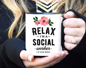 Social Worker Mug, Social Worker Gift, Coworker Gift, Coffee Mug, Social Work Gift, Social Work Mug, Funny Social Worker Gift