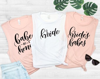 Bachelorette Shirts, Bachelorette Tanks, Babes, Bridal Party Shirts, Bridal Party Tanks, Bachelorette Tank Tops, Muscle Tanks, Bride 1-19a-c