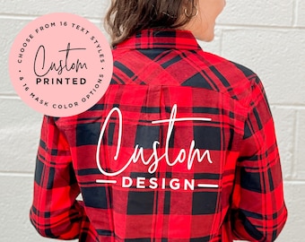 screen printed flannel shirts