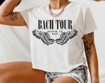 Bach Tour, Rock and Roll Bachelorette, Party Tees, Angel Wings, Rocker Bachelorette, Austin Bachelorette, Bridal Party Tees, Vegas, 1-8