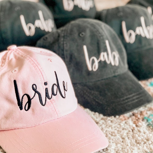 Bridesmaid Hat Bride Babe Monogram Hats 