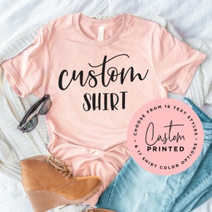 Custom Shirt, Custom T-shirt,custom Photo Shirt,personalized Shirt, Custom  Printing T-shirt,make Your Own Shirt,personalized Kids Shirt 