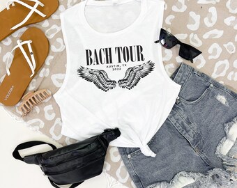 Bach Tour Rock And Roll Bachelorette Party Tanks Angel Etsy