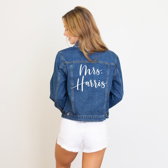 Custom Denim Jacket Embroidered Name 