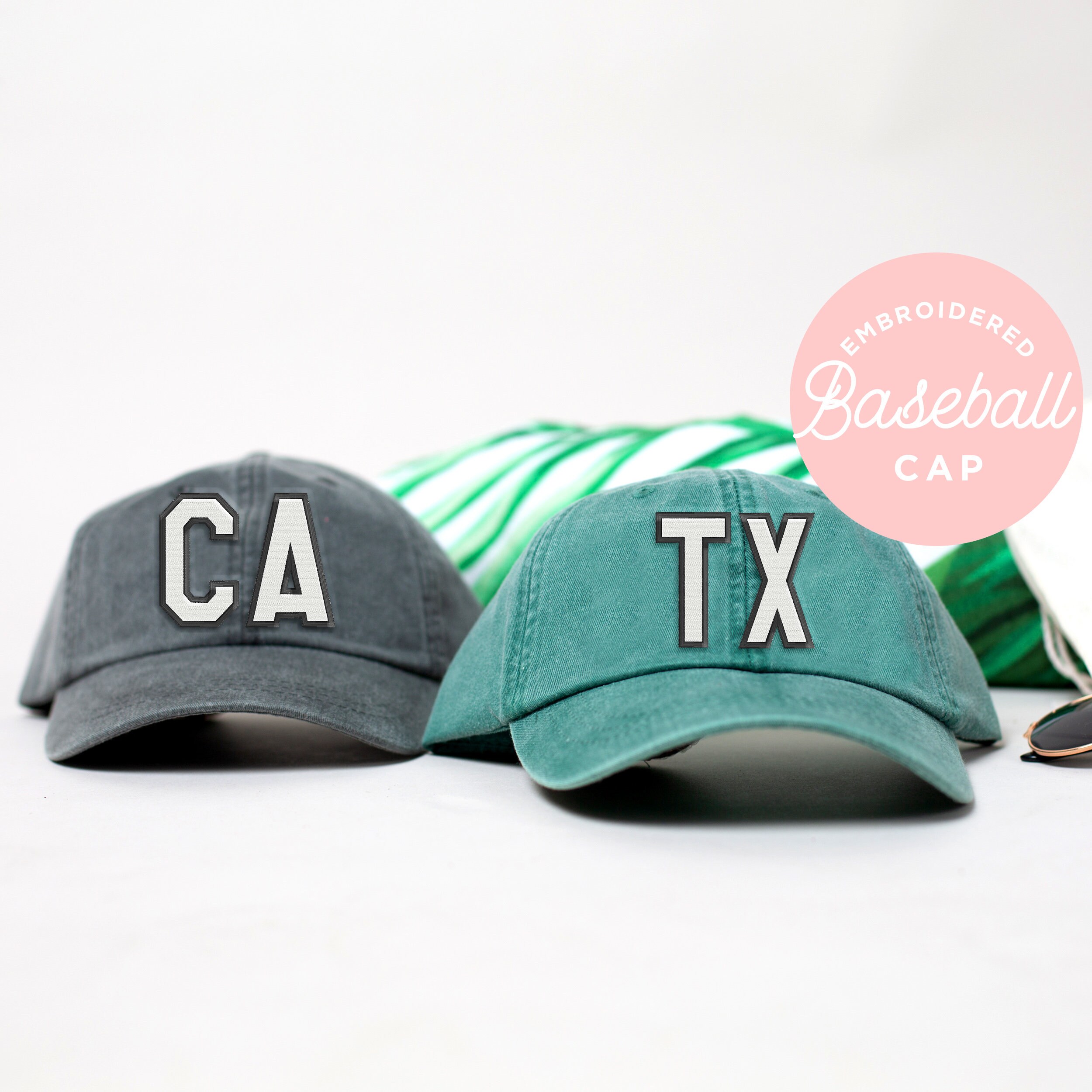 Airport Code Hat, Home, State Baseball Cap, State Hat, ATL, CLT, Nash, TX Hat, Baseball Cap,Personalized Hat, Embroidered Hat, Bachelorette