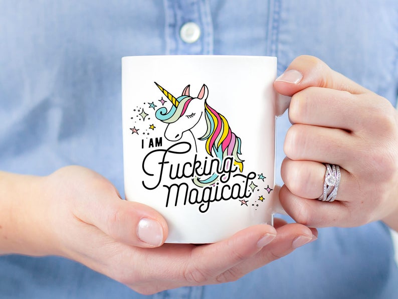 Unicorn Mug Unicorn Gift Funny Coffee Mug Funny Mug I Flew Etsy