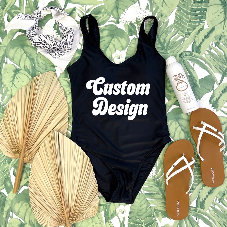 Custom Swimsuit Custom Bathing Suit Bachelorette Swimsuit Etsy