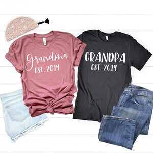 Grandparent Shirts, Grandpa Shirt, Grandma Shirt, Pregnancy Announcement, Grandparents, Pregnant Shirt, Nana Shirt, Baby Announcement 2-10ab image 3