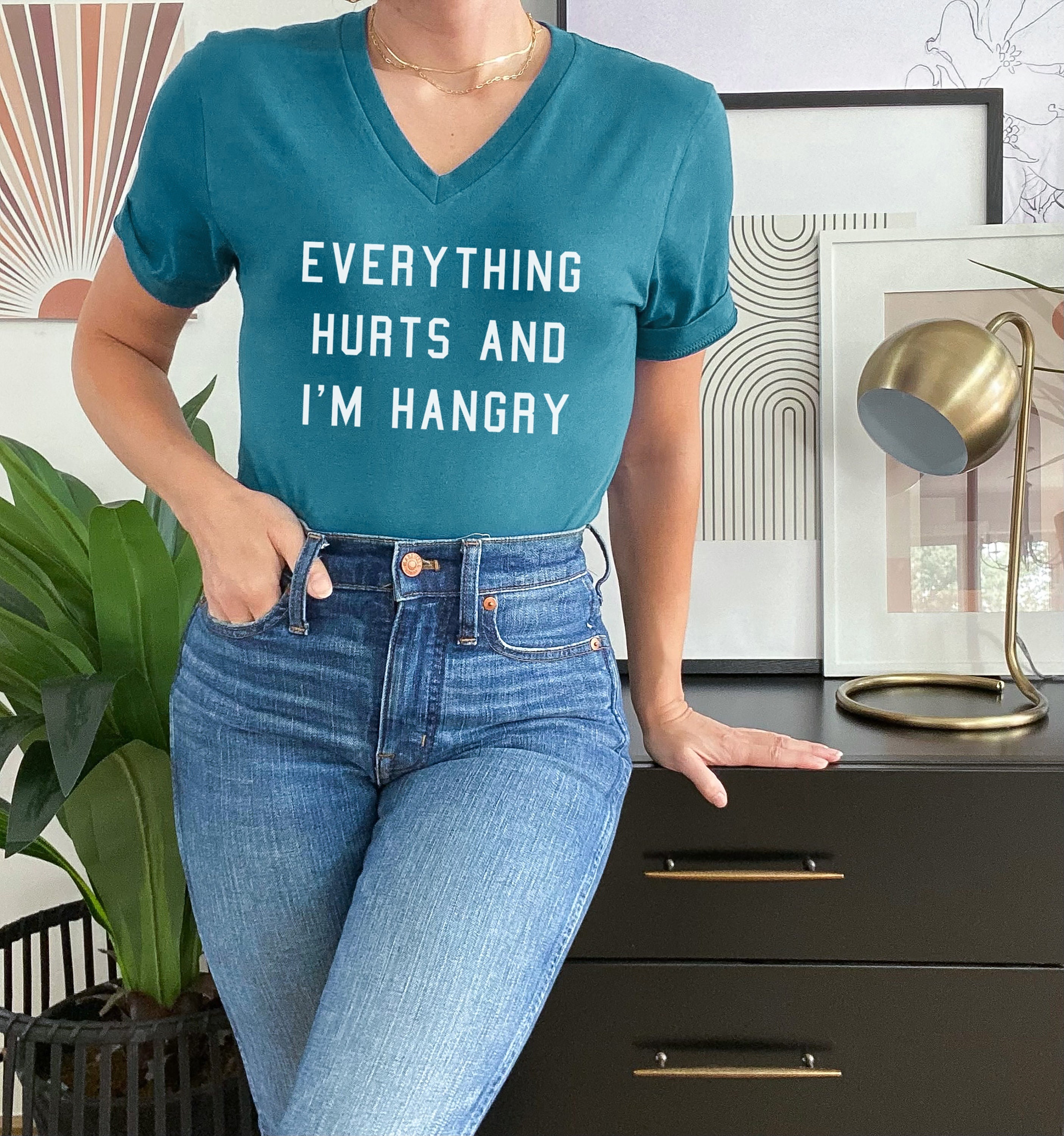 Hangry Funny Workout Shirt 