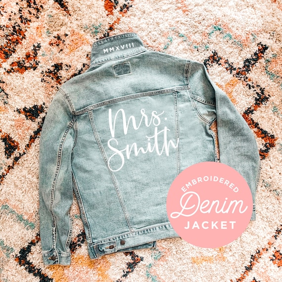 custom embroidered jean jacket