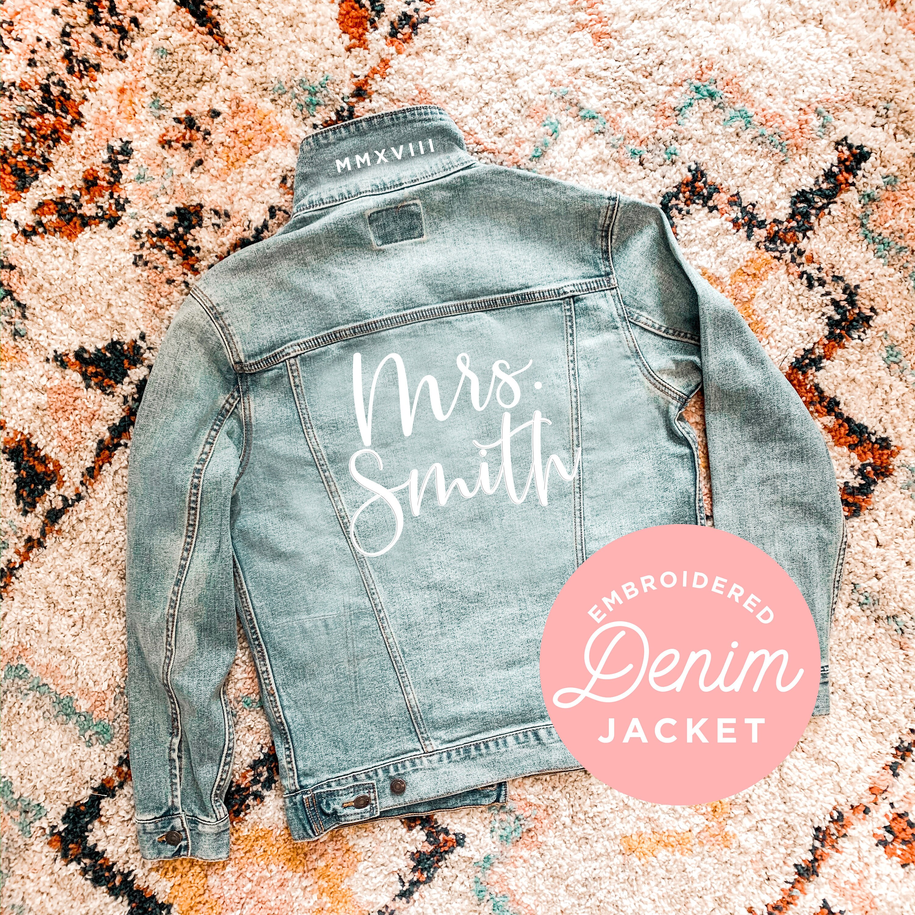 Custom Jean Jacket Embroidered Jean 