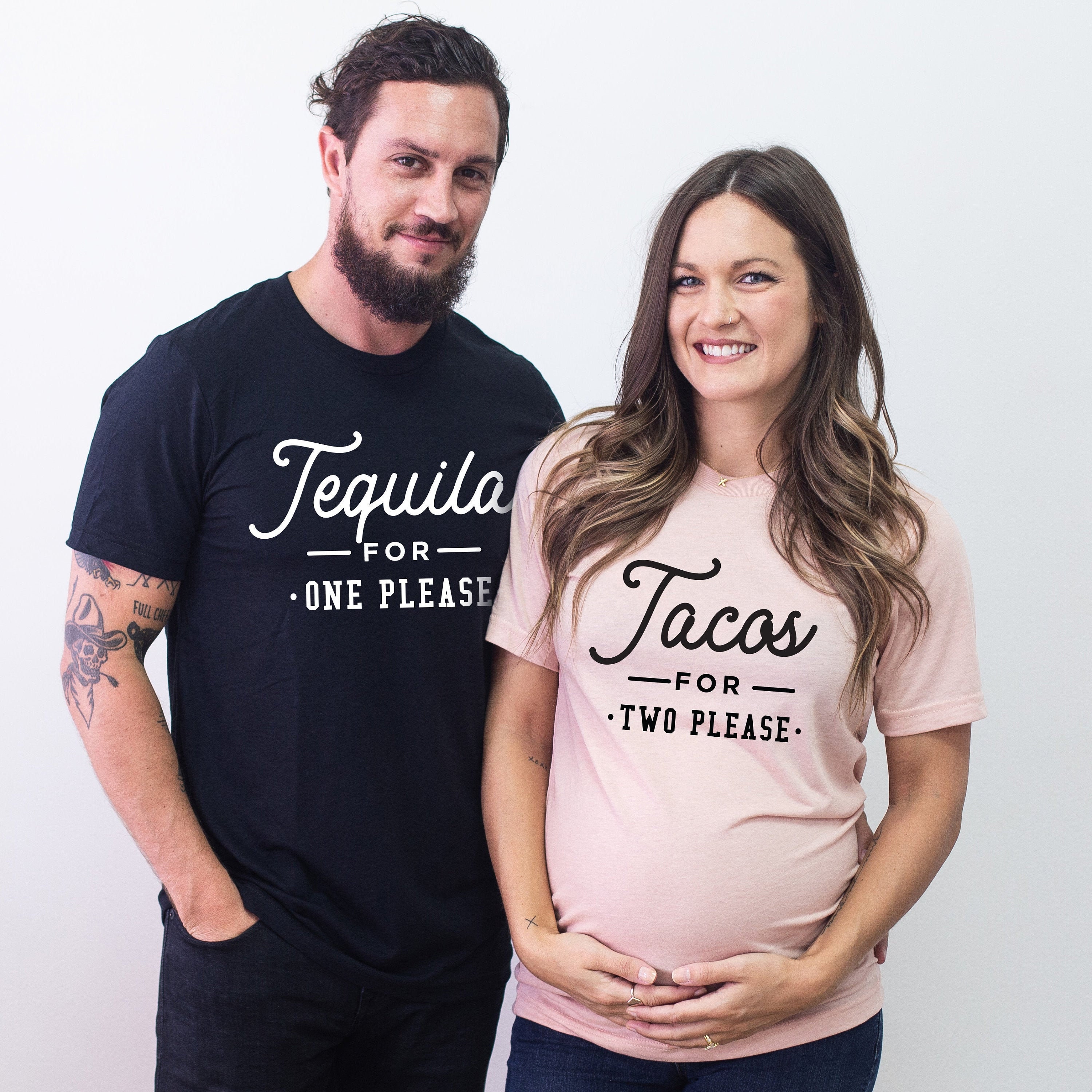 Cinco De Mayo Couples Pregnancy Announcement Shirts Matching 