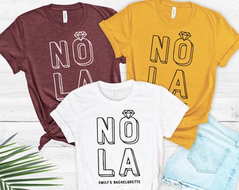 Nola Bachelorette, New Orleans Bachelorette, Nola Shirts, Nola Squad Nola Bride, Bridal Party Shirts, Bachelorette T-Shirts, Tank, NOLA 1-20