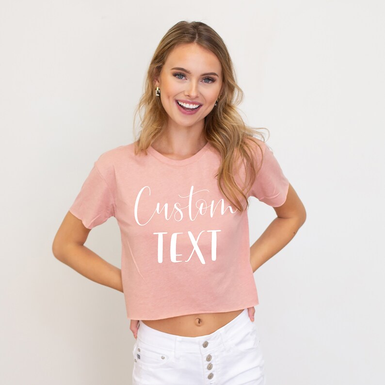 Custom Crop Top, Personalized Crop Top, Custom Crop Top, Custom Shirt Printing, Custom Crop Top for Women, Personalized Crop Top, Crop Top