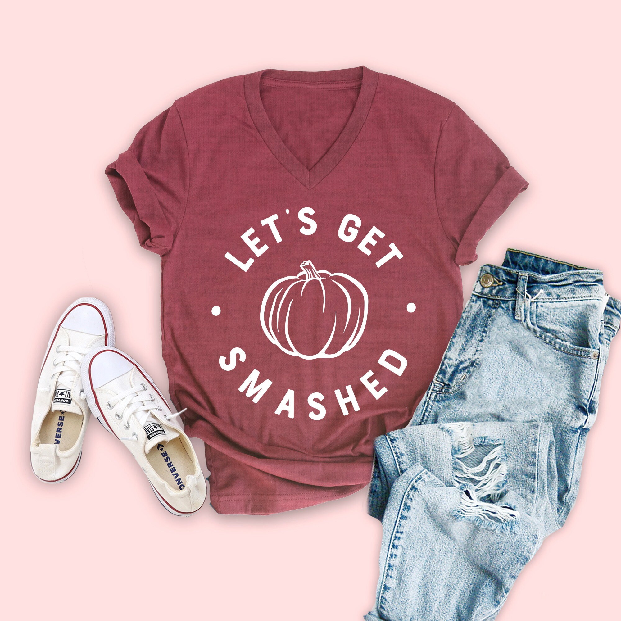 let's get smashed pumpkin shirt